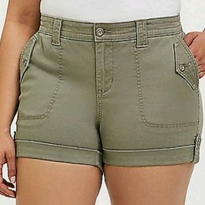 Torrid Military Short Short Size 24